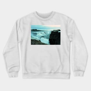 Gullfoss in Spring Crewneck Sweatshirt